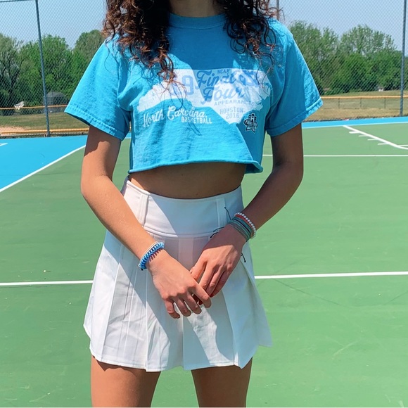 Blue 84 Tops - UNC basketball cropped t shirt